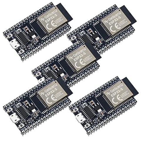 AZDelivery 5 x ESP32S Dev Kit C V4 NodeMCU WLAN WiFi Development Board kompatibel mit Arduino inklusive E-Book! (Nachfolger Modul von ESP32S Dev Kit C V2)