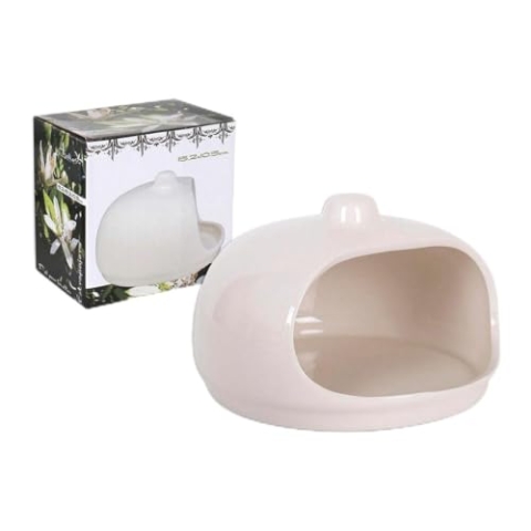 BigBuy Home Schwammhalter für Spüle 47566, Weiß, 15,2 x 15,2 x 10,3 cm, 12 Stück
