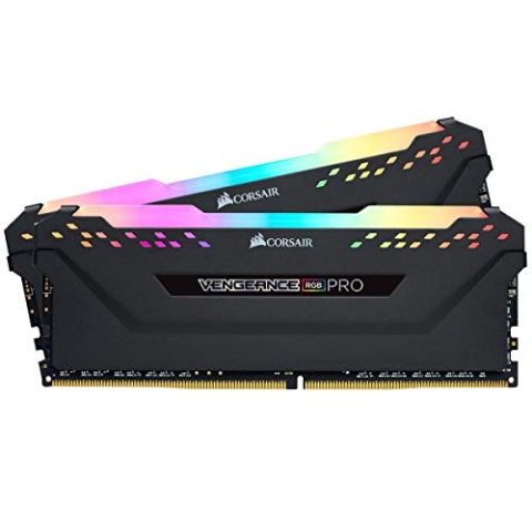 Corsair Vengeance RGB PRO 32GB (2x16GB) DDR4 3200MHz C16 XMP 2.0 Enthusiast RGB LED-Beleuchtung Speicherkit - schwarz