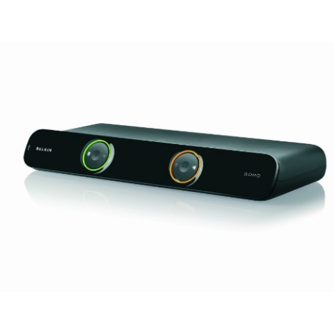 Belkin KVM New Soho 2-Port switch Umschalter (USB, DVI, inkl. 1,8m Kabel)