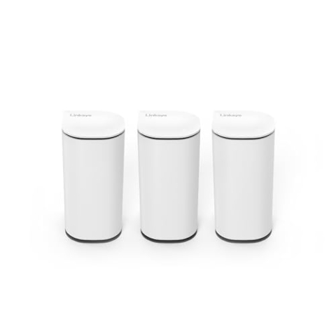 Linksys Velop Micro 7 Mesh-System | Dual-Band mit BE5000 WLAN-Geschwindigkeit | Mesh-Abdeckung bis zu 200 m2 pro Node| 2,5 Gbit/s Ethernet | 1,8X schnelleres WLAN als WiFi 6 | 3er-Pack
