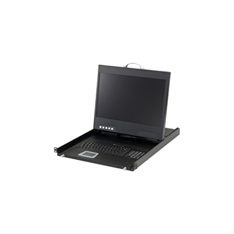 LevelOne KVM-8901DE Widescreen LCD Rack Console DE Keyboard, 48,26 cm (19 Zoll)