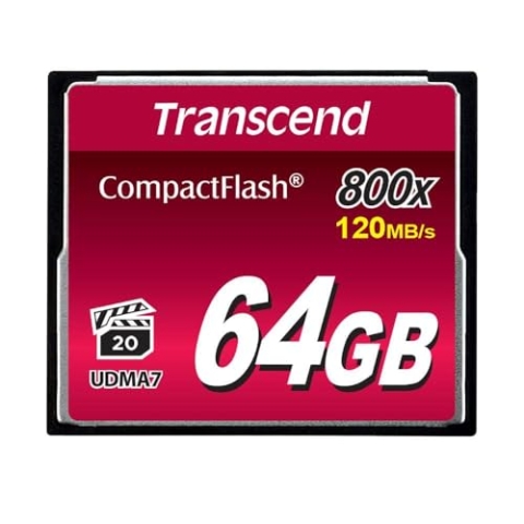 Transcend 64GB CompactFlash 800 Speicherkarte TS64GCF800
