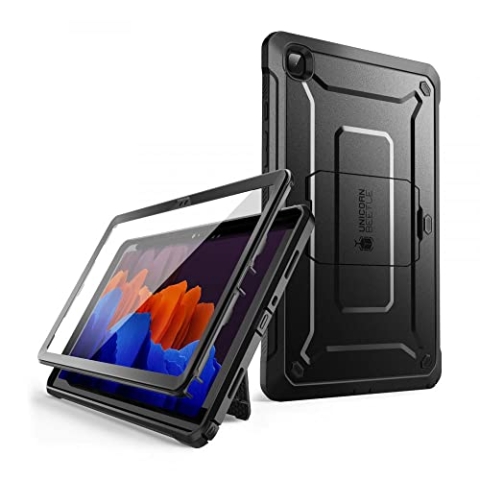 SUPCASE Hülle für Samsung Galaxy Tab A7 10.4 Zoll 2020 Schutzhülle 360 Grad Case Robust Cover [Unicorn Beetle Pro] mit Integriertem Displayschutz und Ständer (Schwarz)