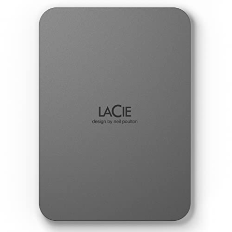 LaCie Mobile Drive Secure 2TB tragbare externe Festplatte, 2.5", PC Mac iPad & iPhone, Data Rescue Service (STLR2000400)