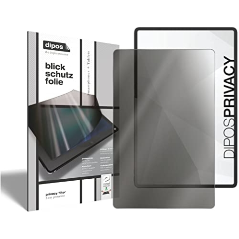 dipos 1x Blickschutzfolie kompatibel mit Lenovo Tab P12 Pro, Anti-Shock Schutz-Folie, für die Sitznachbarn bleibt das Display schwarz