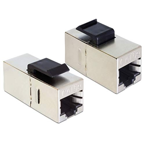 Delock Keystone Modul RJ45 Buchse > RJ45 Buchse Cat.5e kompakt 25 Stück
