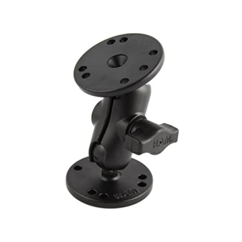 RAM MOUNTS S- RAM Kit, B-Size Universal Double Ball Mount, RAM-B-101U-A (Universal Double Ball Mount mit Zwei runden Platten, 199,6 g, 95,2 mm)