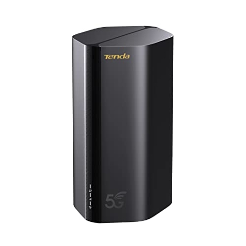 Tenda 5G03 Router 5G NR Con SIM Slot WiFi 6 AX1800, Velocità fino a 4,67 Gbps, 2 Porte Gigabit, Connettere fino a 128 dispositivi, Plug and Play, WPA3/OFDMA/MU-MIMO