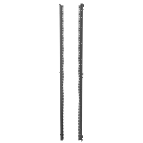 Vertiv 48U x 600mm Wide Server Rails Square Hole Black (Qty 2), VRA6015 (Square Hole Black (Qty 2))