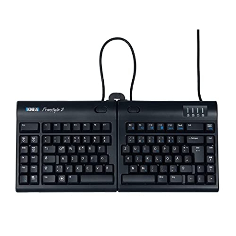 Kinesis RGOKB800PB-US T34 Freestyle2 Tastatur US Layout QWERTY 22,8 cm (9 Zoll) schwarz