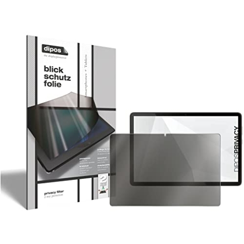 dipos 1x Blickschutzfolie kompatibel mit Blackview Tab 10, Anti-Shock Schutz-Folie, für die Sitznachbarn bleibt das Display schwarz