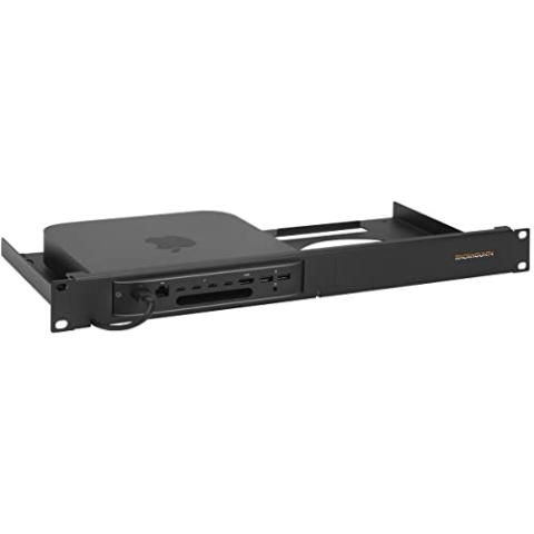 Rackmount.IT RM-AP-T1 Rackmount Kit für Apple Mac mini schwarz