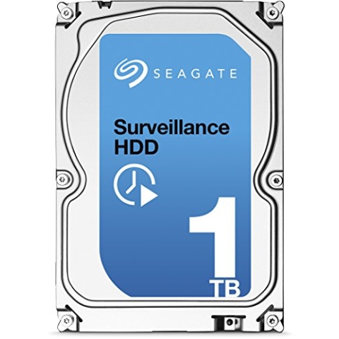 Seagate Surveillance HDD - 1 TB - interne Festplatte, ST1000VX001 (3,5 Zoll), 64 MB Cache, SATA III für den Überwachungsbereich
