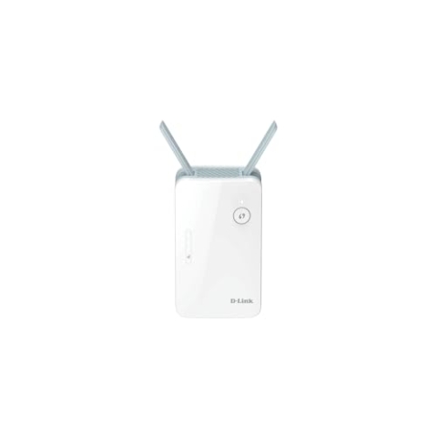D-Link E15 Eagle PRO AI AX1500 Mesh Range Extender (Wi-Fi Booster, Repeater, Hotspot mit Gigabit Port, MU-MIMO, OFDMA, KI-gestützt, Signalanzeige, Plug and Play, WPS, WPA3)