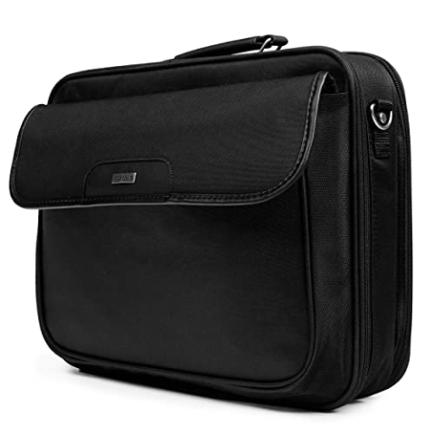 Targus Laptop Tasche — Laptoptasche 15.6 Zoll für Damen und Herren – Laptoptasche mit Großer Fronttasche und Kratzfester Hülle – Bequemer Schultergurt und Eingrifftasche auf der Rückseite