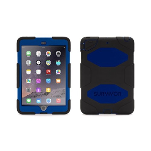 Griffin Survivor Schutzhülle für iPad mini /2/3 - schwarz/blau/schwarz