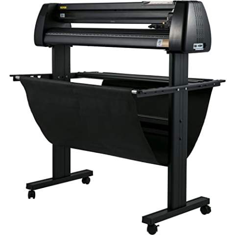 VEVOR Vinylschneider, 34-Zoll-Paket, Vinyl-Schneidemaschine, manueller Vinyldrucker, LCD-Display, Plotterschneider, Schilderschneiden mit Signmaster-Software zum Entwerfen und Schneiden, mit Zubehör,