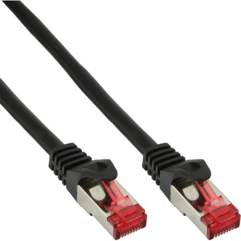 InLine Patchkabel, S-STP/PiMf, Cat.6, 50m Schwarz