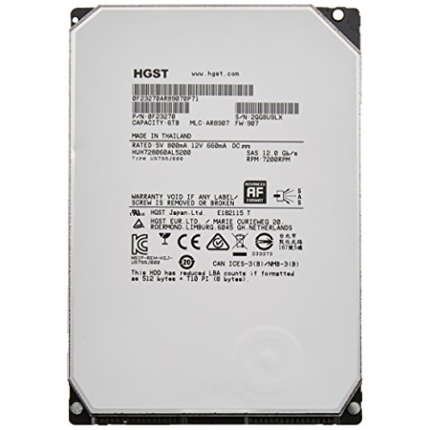 HGST Ultrastar He8 6TB Serial ATA III Interne Festplatte -Interne Festplatten (6TB, Serial ATA III, 7200 RPM, 3.5", HDD, 128 MB)