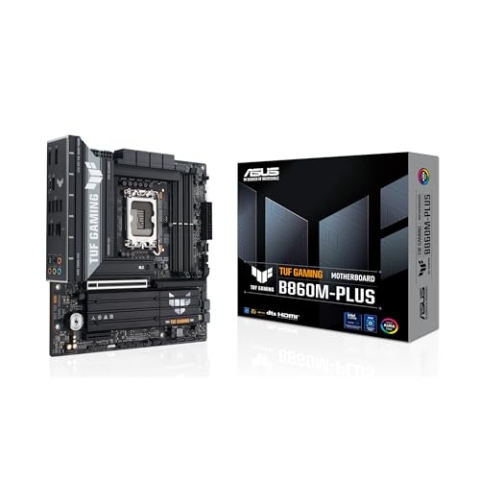 ASUS TUF Gaming B860M-PLUS Mainboard Sockel Intel LGA 1851 (Intel B860, mATX, DDR5 Speicher, PCIe 5.0, 2X PCIe 4.0 M.2, Aura Sync)
