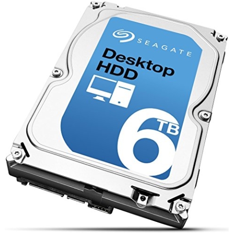 Seagate Desktop HDD 6 TB; interne Festplatte; 3.5", SATA; 6GB/s, 128 MB Cache - ST6000DM001