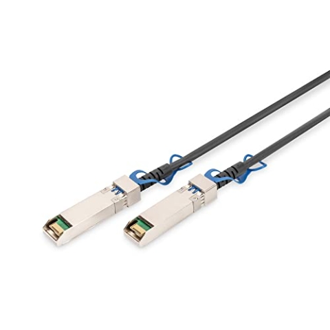 DIGITUS Universal DAC-Kabel - SFP28-25 Gbit/s - IPF-Formfaktor - kompatibel zu SFF-8432 - Twinax Netzwerkkabel - Direct Attach Cable - Direct Attach Copper - AWG26 - Hot-plug-fähig - 5m - Schwarz