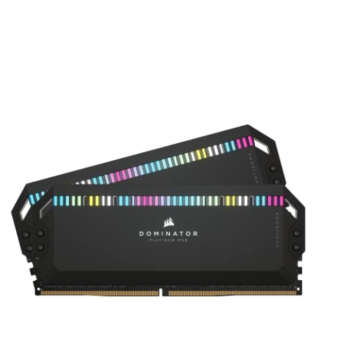 Corsair DOMINATOR PLATINUM RGB DDR5 RAM 32GB (2x16GB) 6000MHz CL36 Intel XMP iCUE Kompatibel Computer Speicher - Schwarz (CMT32GX5M2E6000C36)