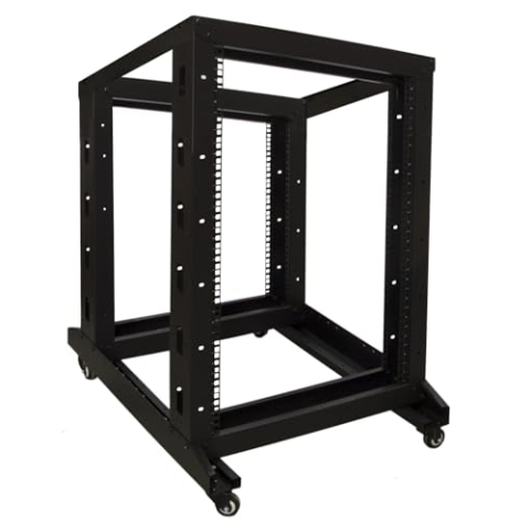 18 HE - 19 Zoll Rackschrank auf Rollen - unmontiert - (BxTxH) 600 x 800 x 1000mm - Schwarz