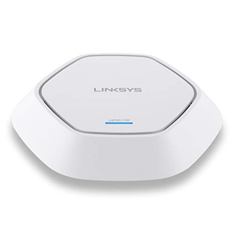 Linksys LAPAC1750-EU - AC1750 Dual-Band Access Point - Erzielt mit WLAN-Technologie der nächsten Generation (802.11ac) Datentransferraten bis zu AC1750 Mbit/s, Geschwindigkeiten von Dual-Band AC1750, dreimal so schnell wie der WLAN-Standard 11N