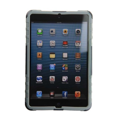 Armor-X CX-A31-BK_GY Case X Schutzhülle mit Aufstellung und Befestigungsvorrichtung für Apple iPad Mini schwarz/grau