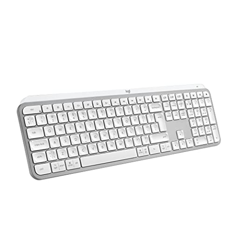Logitech MX Keys S - Hellgrau, Französisches AZERTY-Layout
