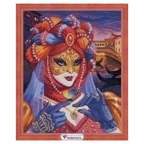 Diamond Painting Venetian Lady (AJ 1586) A Picture of Rhinestones Sewing Accessories
