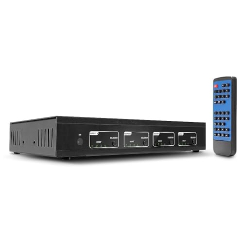 LINDY 38247 4x4 HDMI 18G Matrix Switch mit Audio