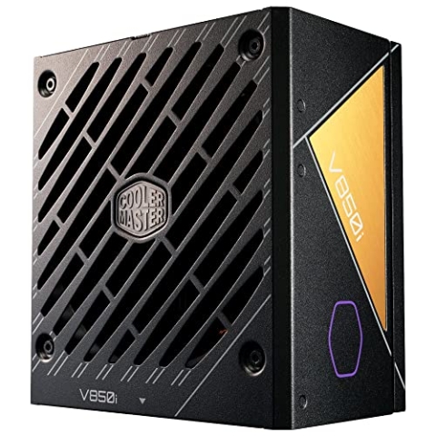 Cooler Master V850 Gold i Multi-Netzteil – 850 Watt PC-Netzteil, 80 Plus Gold, vollständig modular, halbdigital, ATX 3.0-Unterstützung, leiser 135mm FDB-Lüfter, Smart Thermal Control, MasterPlus+