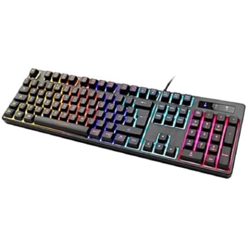 DELTACO Gaming DK310 Mechanisches Gaming Tastatur - Content Red Switches & RGB Beleuchtung - UK Layout - Schwarz