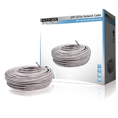 Konig Gestrandet UTP CAT5e Netzwerk patchable auf 305 m Spule