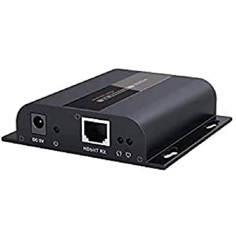 PremiumCord Empfänger für HDMI Extender bis zu 120m über LAN, TCP/IP, HDBitT, 1 Sender an viele Empfänger, Metallgehäuse, Erweiterungscode: khext120-1