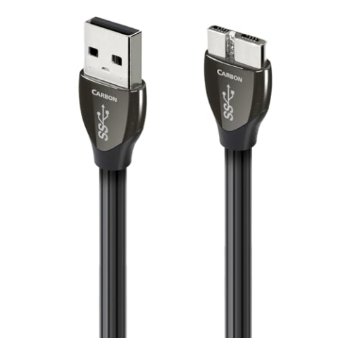Audioquest 1.5 m Carbon Micro 3.0 1,5 m USB A Micro B schwarz Kabel USB – Kabel USB (1,5 m, 3.0 (3.1 Gen 1), USB A, Micro B, männlich/männlich, schwarz)