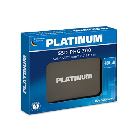 Platinum PHG 200│2,5" interne SSD Festplatte│ 480 GB│ für Notebook, Laptop und PC, SATA III