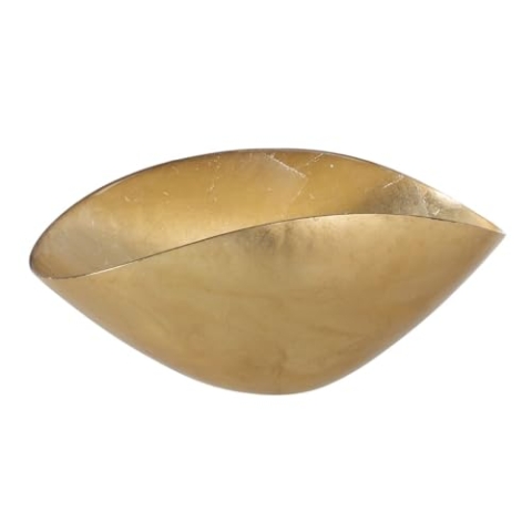 BigBuy Home Tischdekoration, goldfarben, Glas, 17 x 37 x 17 cm