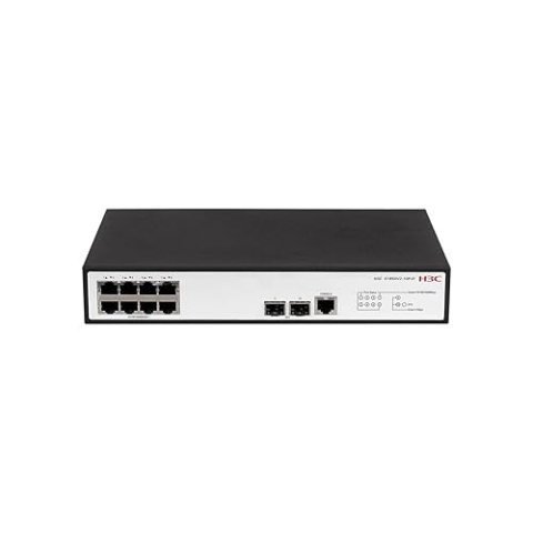 H3C S1850V2-10P-EI L2 Ethernet-Switch mit 8 x 10/100/1000Base-T Ports und 2 x 1000Base-X SFP-Anschlüssen, (AC)