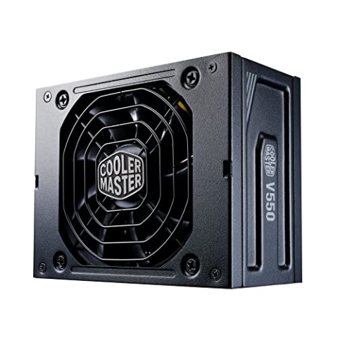 Cooler Master V550 SFX Gold, 550 Watt, 80 PLUS Gold, modulares SFF/Mini ITX PC-Netzteil, semi-passiver leiser hydrodynamischer 92mm FDB-Lüfter, SFX-ATX Adapter, MPY-5501-SFHAGV-EU