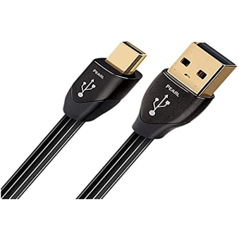 Audioquest Pearl Kabel 0,75 Meter, (USB A, Micro-USB B, 2.0, Stecker/Stecker, Schwarz)