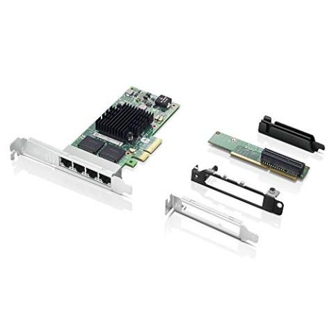 Lenovo Business Intel I350-T4 Netzwerkadapter PCIe 2.1 Gigabit Ethernet x 4 für ThinkCentre M720, M920, ThinkStation P330, P330 (2nd Gen), P410, P510, P520, P720, P920