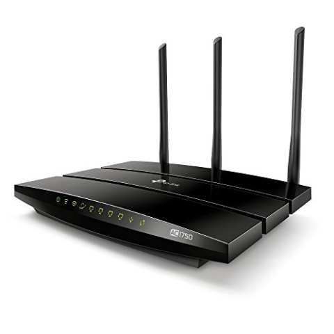 TP-Link AC1750 Wireless Dual Band Full Gigabit Wi-Fi Router, Wi-Fi Speed Up to 1300 Mbps/5 GHz + 450 Mbps/2.4 GHz, With1 x USB2.0 Port, Qualcomm CPU, Supports Parental Control, Easy Setup (Archer A7)