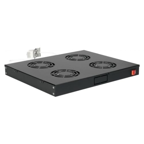 Equip Lüftermodul 19" für Serverschränke, 4xLüfter RAL9005
