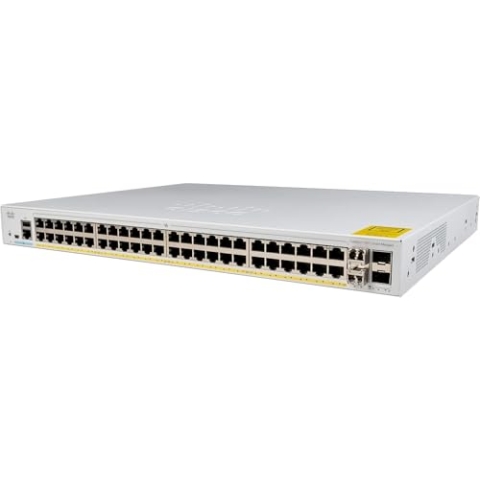 Cisco Catalyst 1000-48FP-4X-L Netzwerk-Switch, 48 Gigabit Ethernet (GbE)-PoE+-Ports, 740 W PoE-Budget, 4 10G-SFP+-Uplink-Ports, erweiterte eingeschränkte Lebenszeitgarantie (C1000-48FP-4X-L)