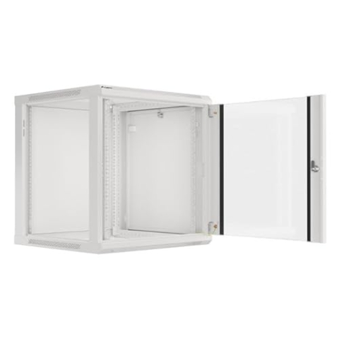 Acer Lanberg Wall-Mounted Installation Rack Cabinet 19'' 12U 600x600mm Gray (Glass Door)
