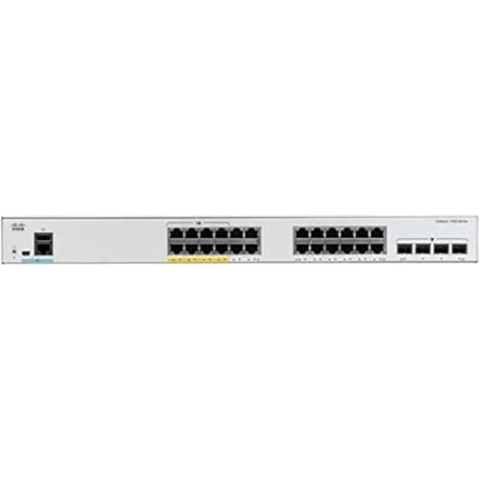 Cisco Catalyst 1000-24FP-4G-L Netzwerk-Switch, 24 Gigabit Ethernet (GbE) PoE+-Ports, 370 W PoE-Budget, 4 1G-SFP-Uplink-Ports, erweiterte eingeschränkte Lebenszeitgarantie (C1000-24FP-4G-L)